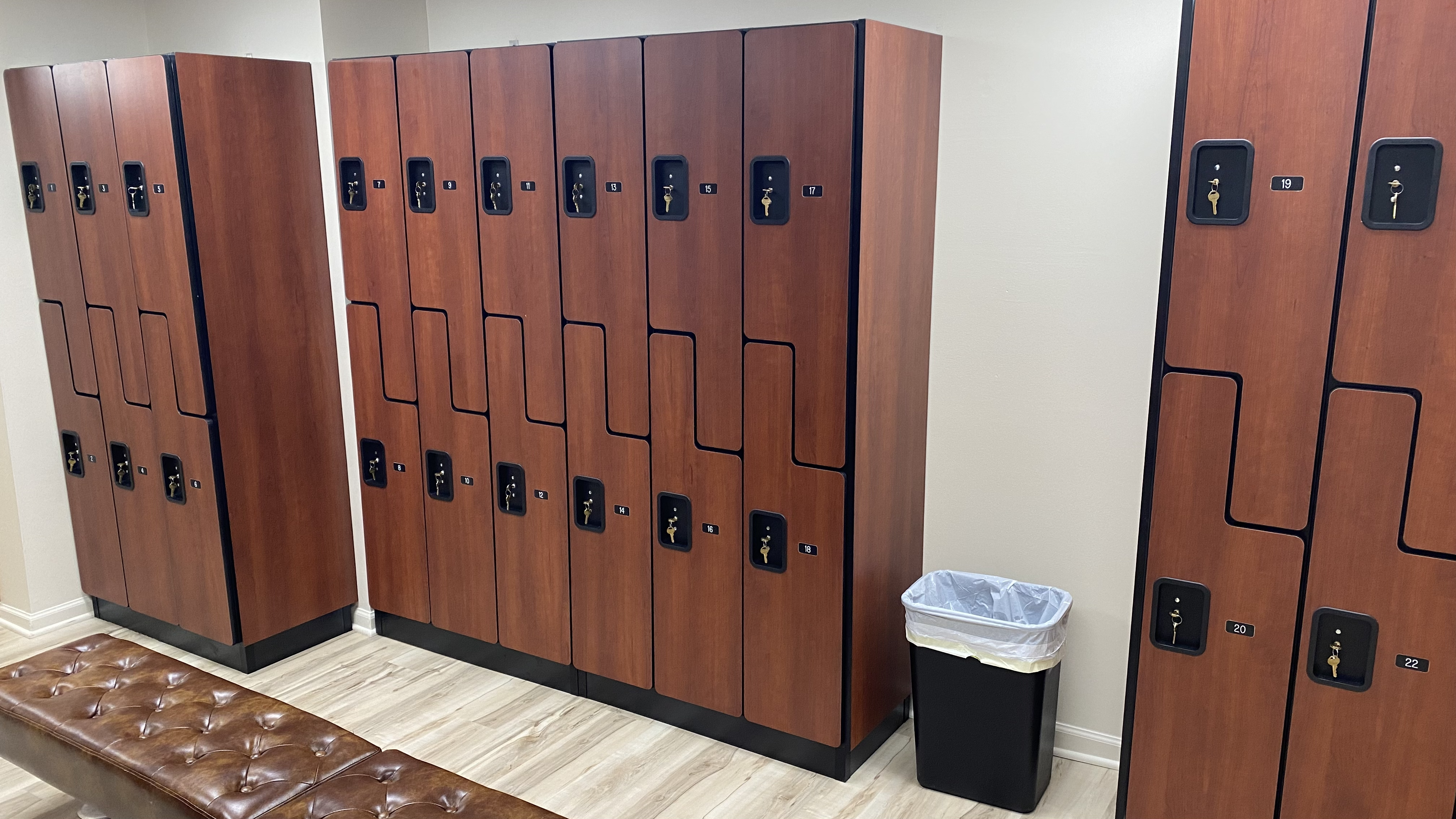 Locker room for secure storage for all members